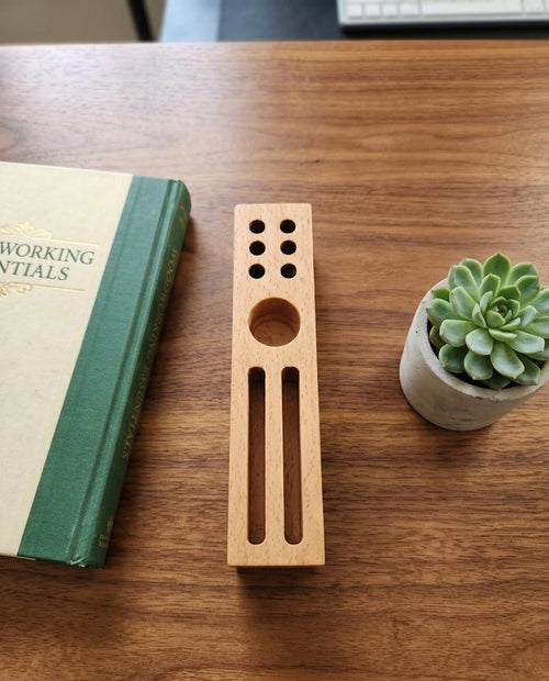 Wooden desk organizer