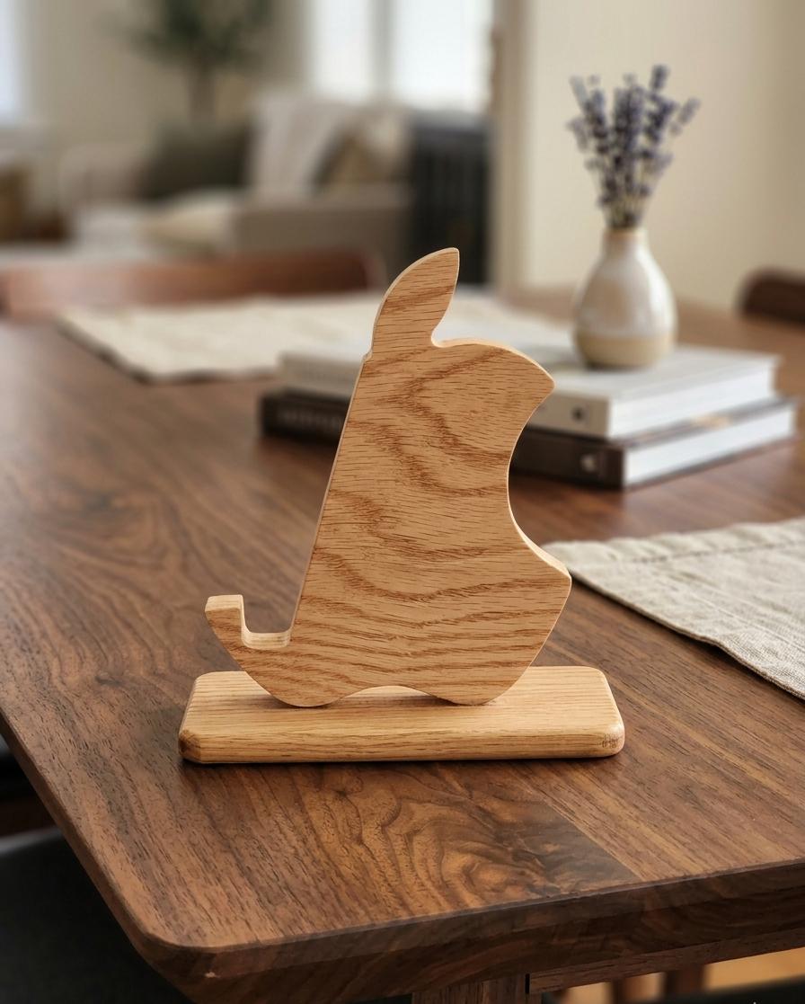 Wooden iphone stand