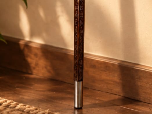 Handcrafted Hexagonal Walnut Walking Cane – A Masterpiece of Elegance and Craftsmanship